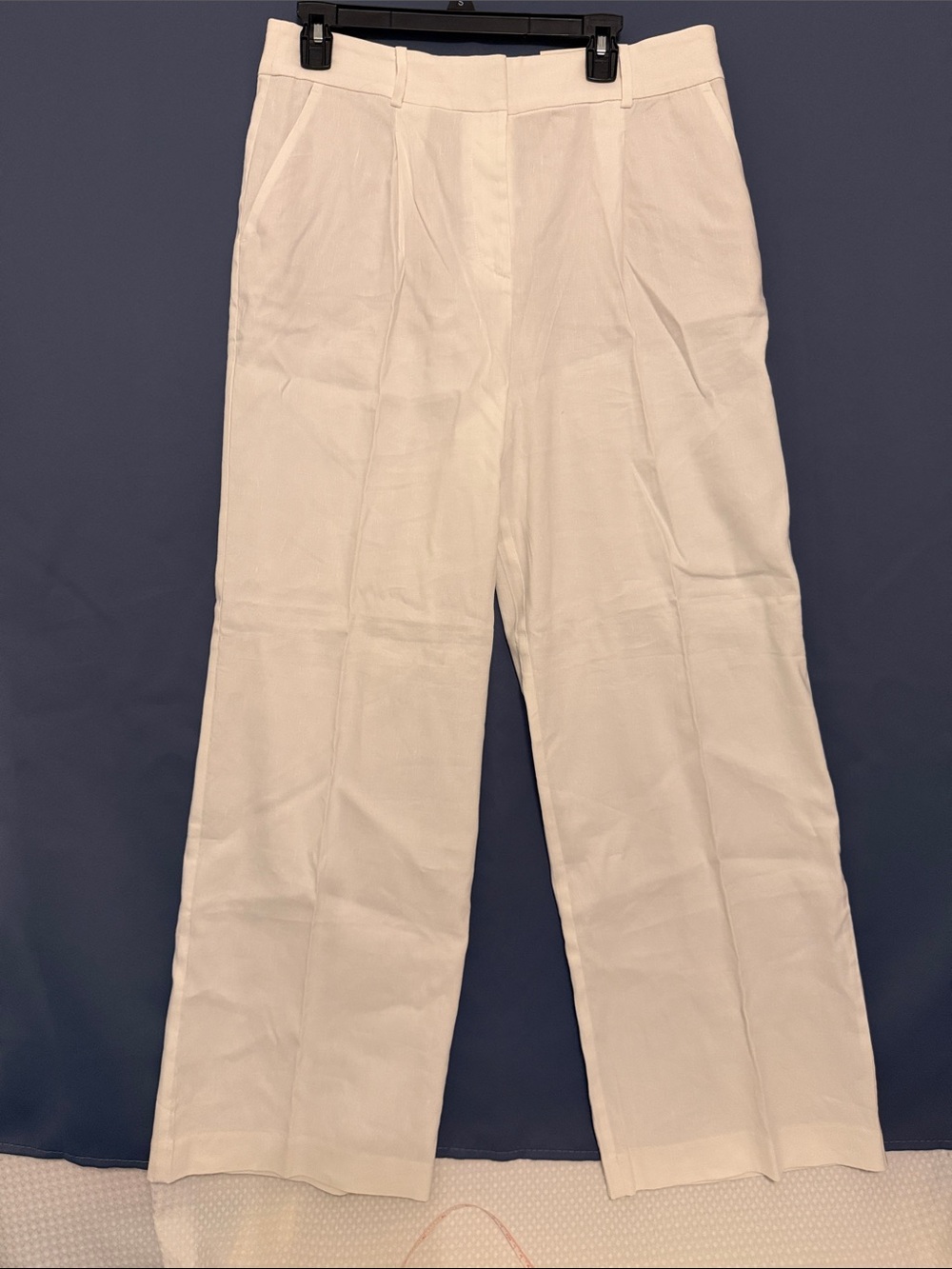 LOFT white Wide-Leg Trousers